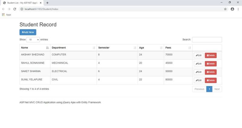 Asp Net Core Mvc Crud Using Ajax With Entity Framework Db First - Gorgeous HD Light Patterns | Free Download